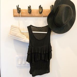 🐆Black Crop Tank, Summer Top